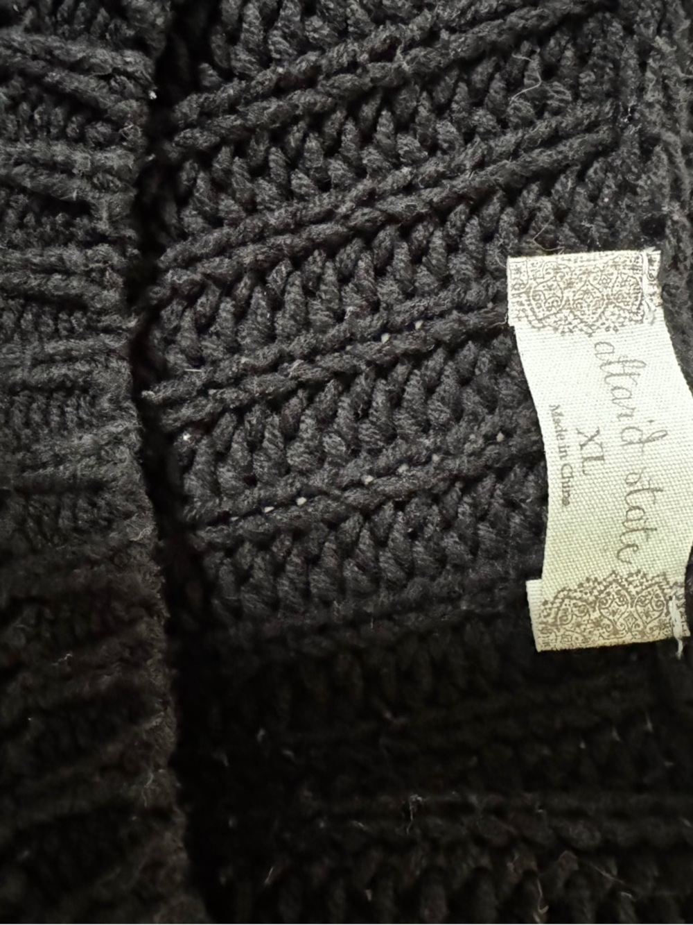 Altar'd State Black & Beige Colorblock Crew Sweater - Picture 4 of 8